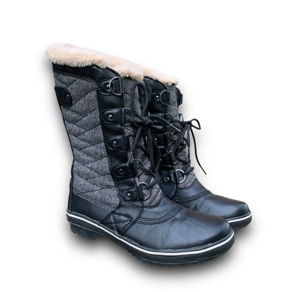 Jambu Lorna Duck Insulated Winter Boots Vegan Water Resistant Women’s Size 7